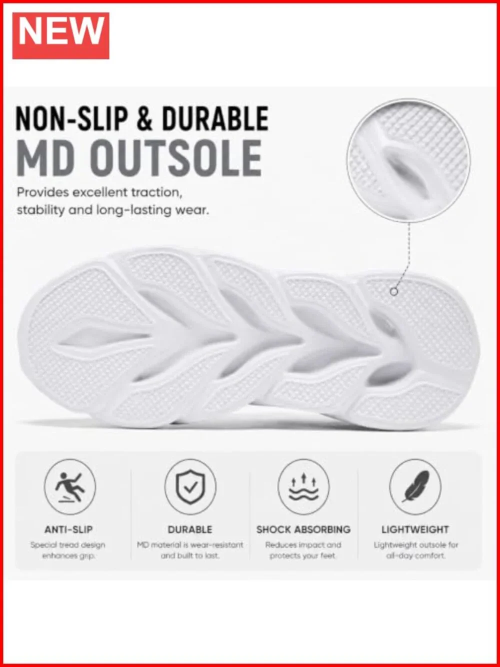 Lightweight Running Shoes with Cloud Cushion Sole, Breathable Knit, Non-Slip